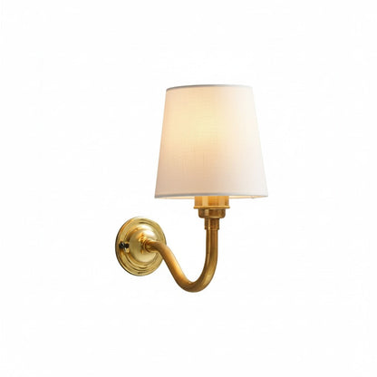 Brass wall sconce