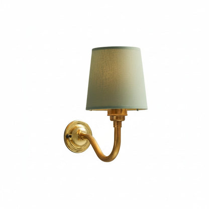 Brass wall sconce