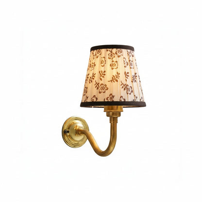 Brass wall sconce