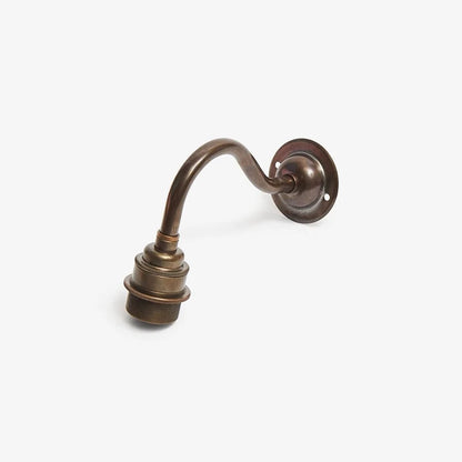 Brass wall sconce