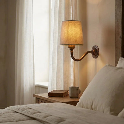 Brass wall sconce