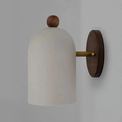 Applique murale avec panneau en bois