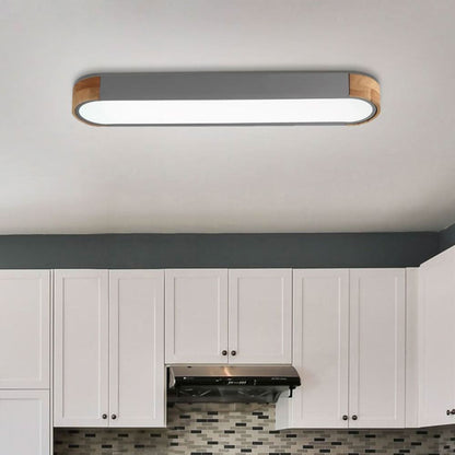 Oval LED ceiling light