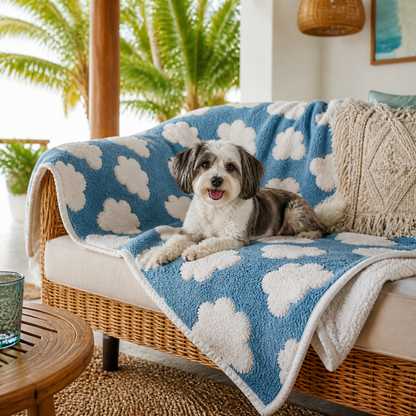 Reversible dog blanket
