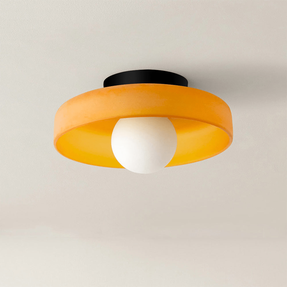 Lampa sufitowa okrągła G9 ze szkła i metalu do kuchni i salonu 220–240V