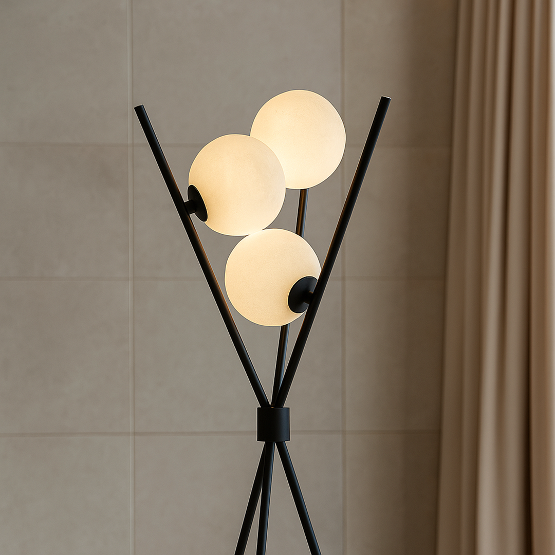 LED lampa s kulovitými stínidly