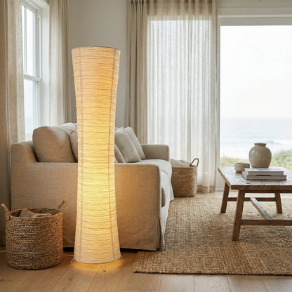 Papírová LED stojací lampa