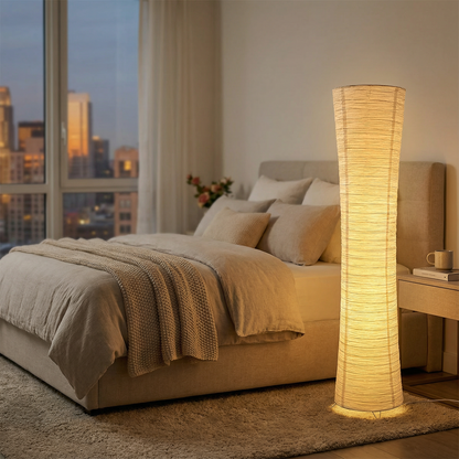 Papírová LED stojací lampa