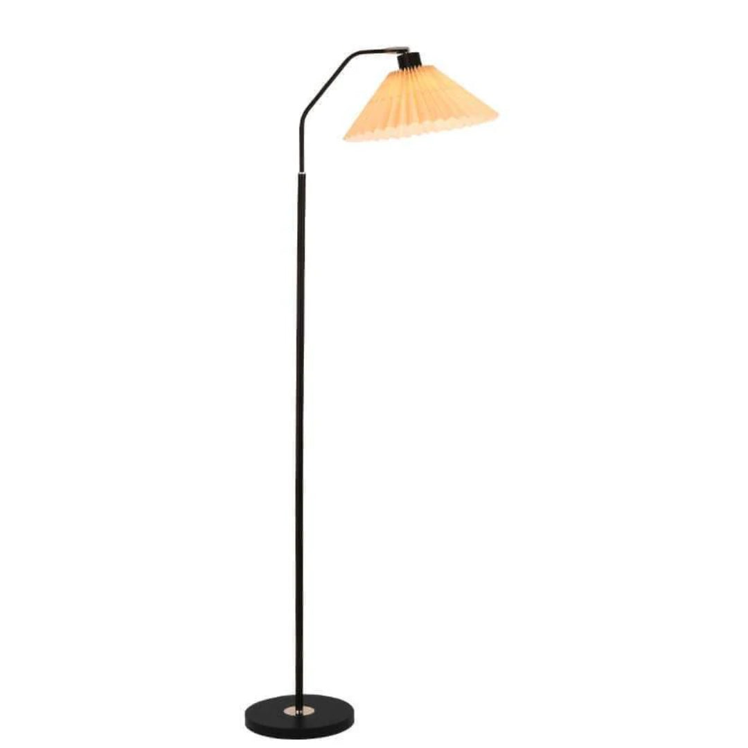 Pleated floor lamp