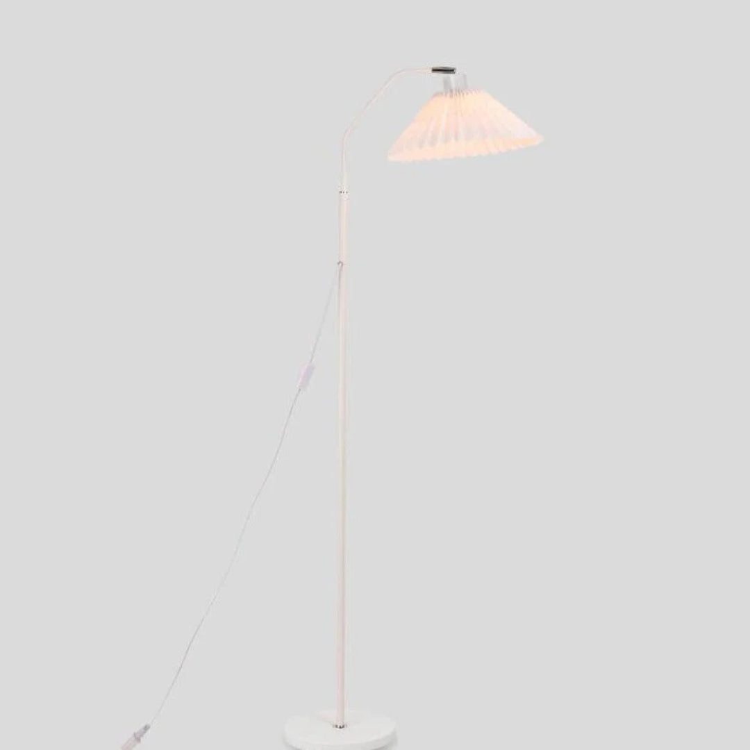 Pleated floor lamp