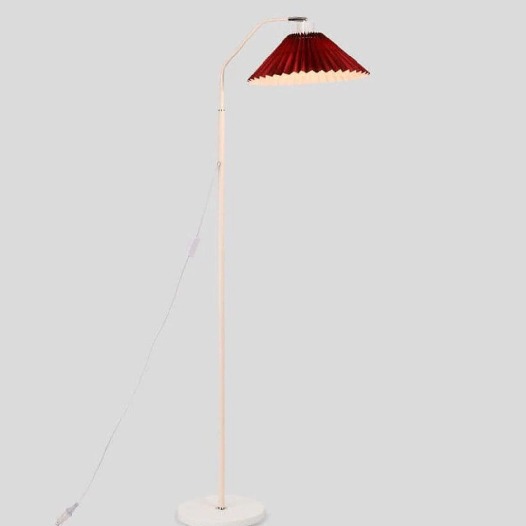 Pleated floor lamp