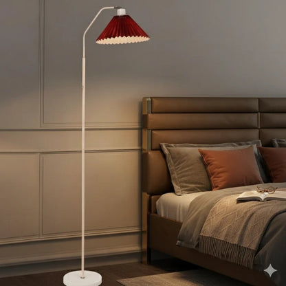 Pleated floor lamp