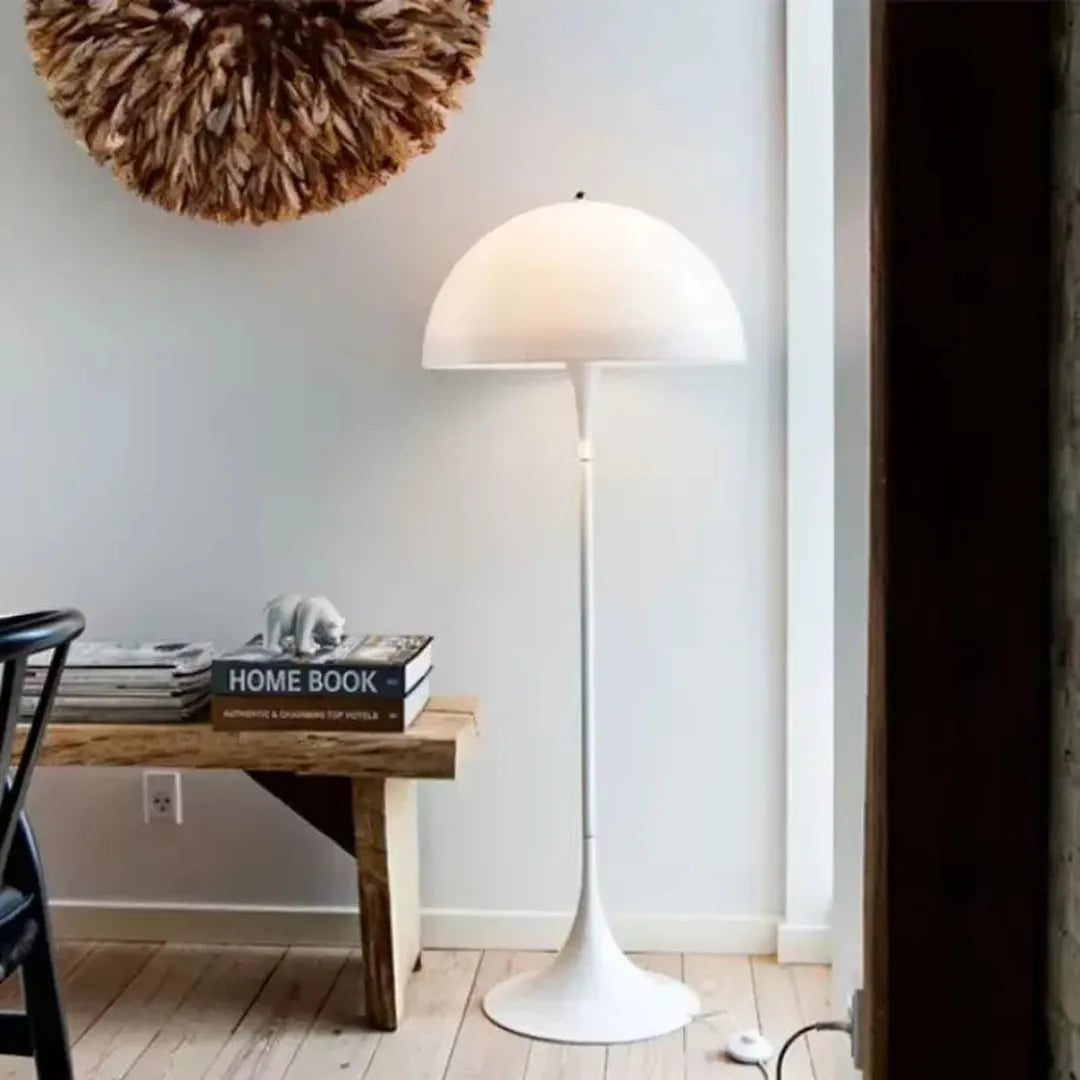 Mushroom-shaped floor lamp
