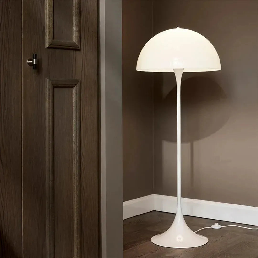 Mushroom-shaped floor lamp