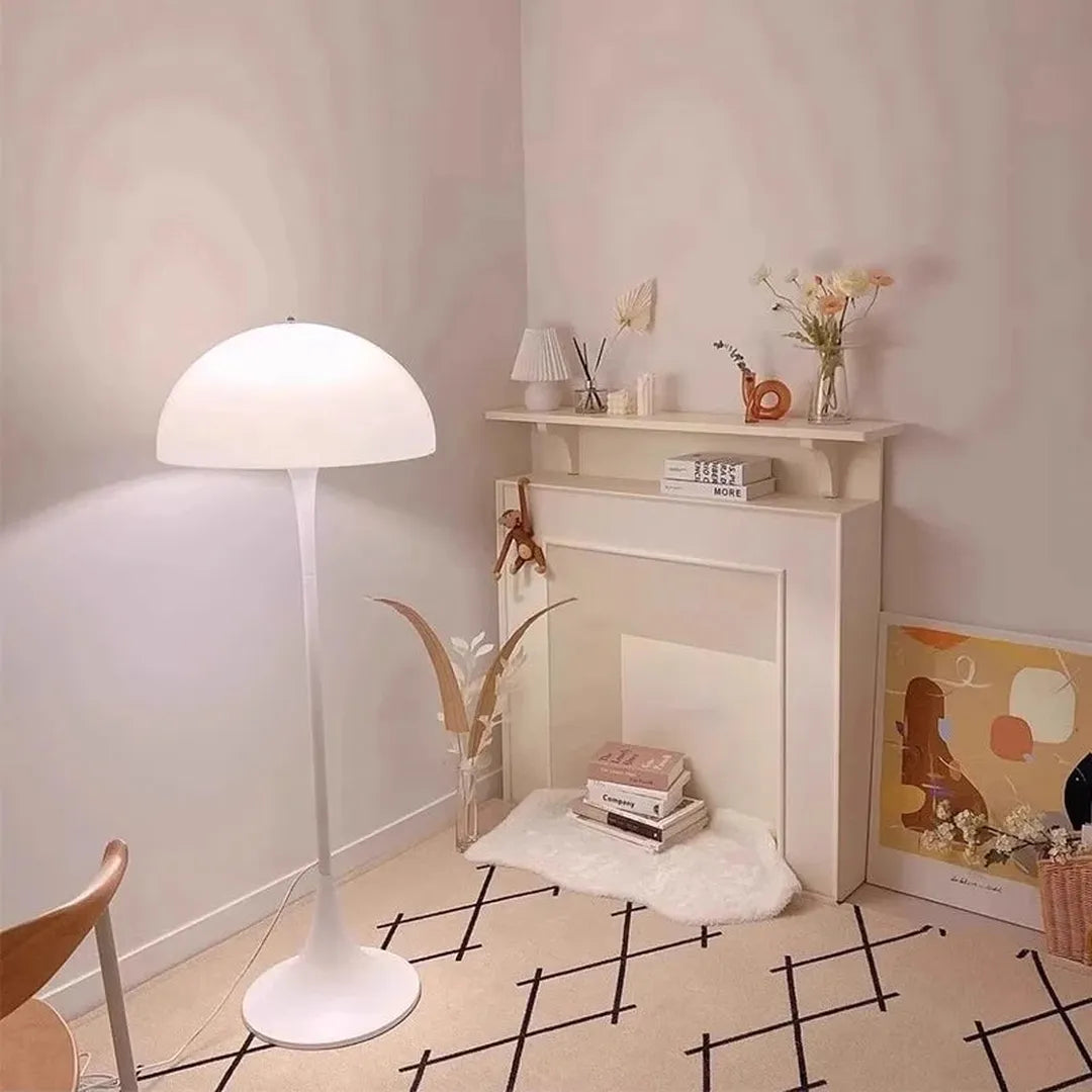 Mushroom-shaped floor lamp
