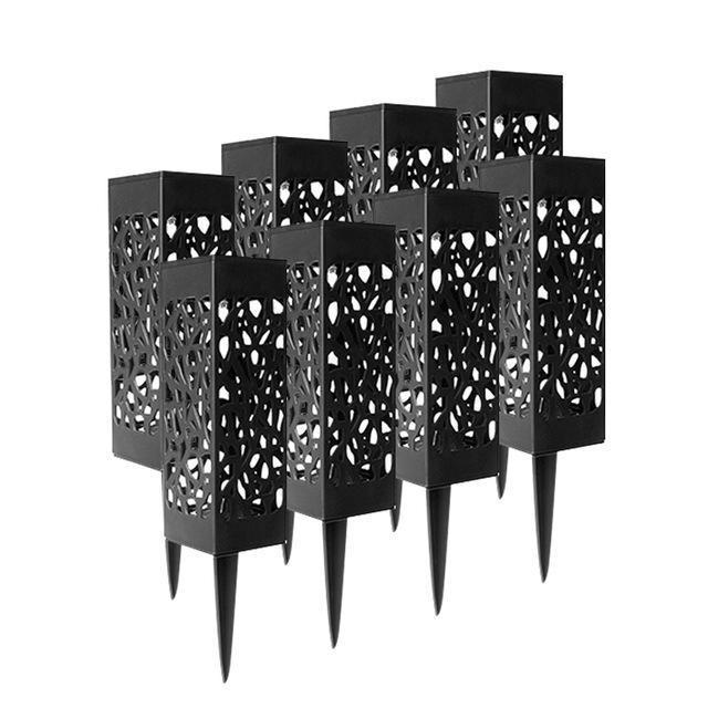Solární zahradní lampa s krajkovým vzorem