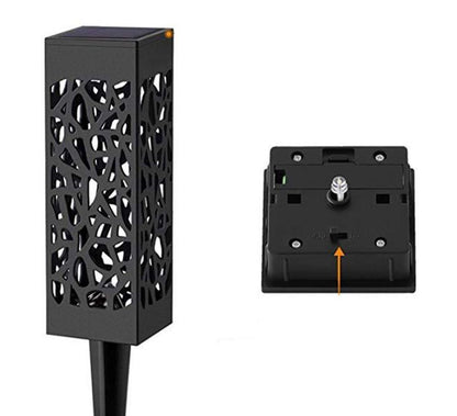 Solární zahradní lampa s krajkovým vzorem