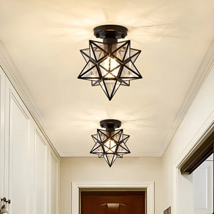 Stropní lampa hvězda