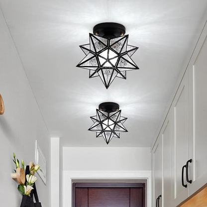 Stropní lampa hvězda