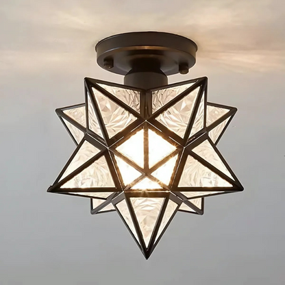 Stropní lampa hvězda