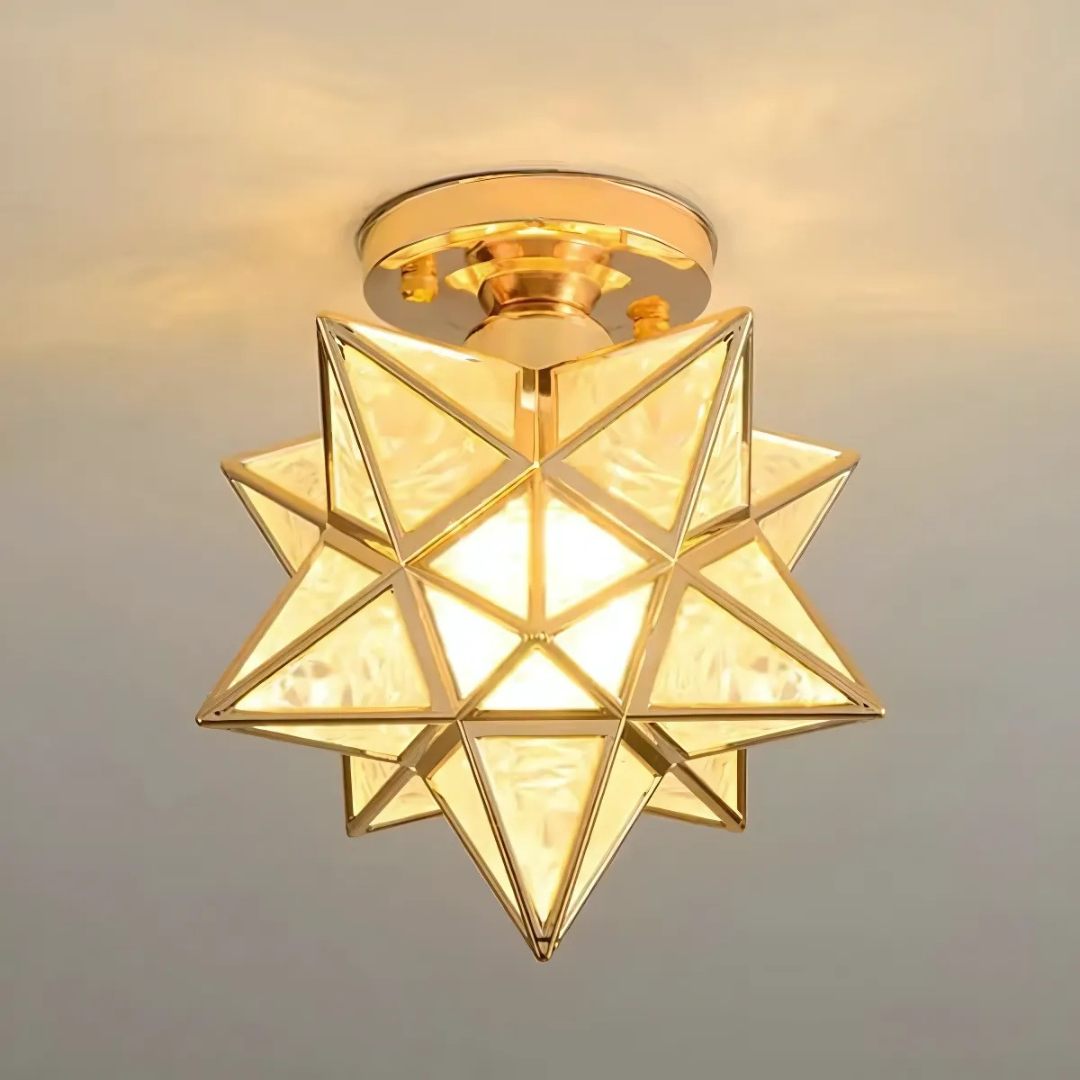 Stropní lampa hvězda
