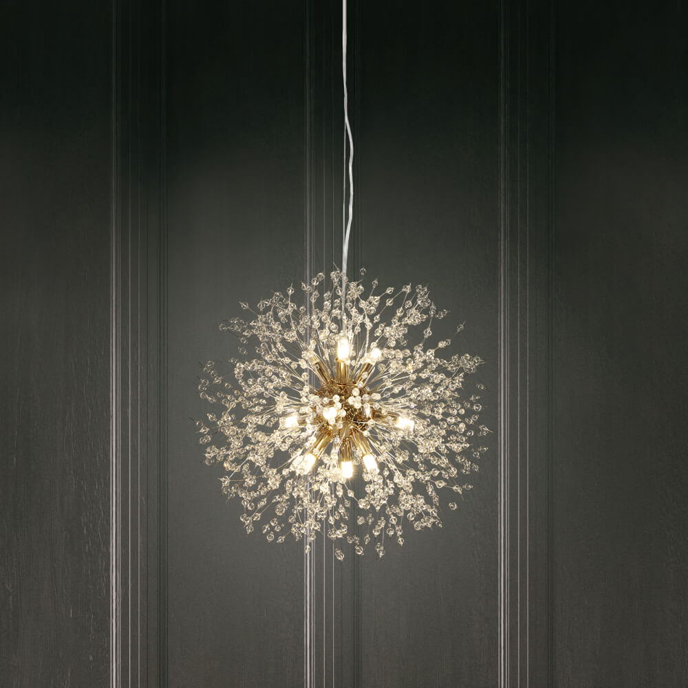 Plafonnier en cristal Sputnik