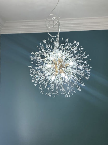 Plafonnier en cristal Sputnik