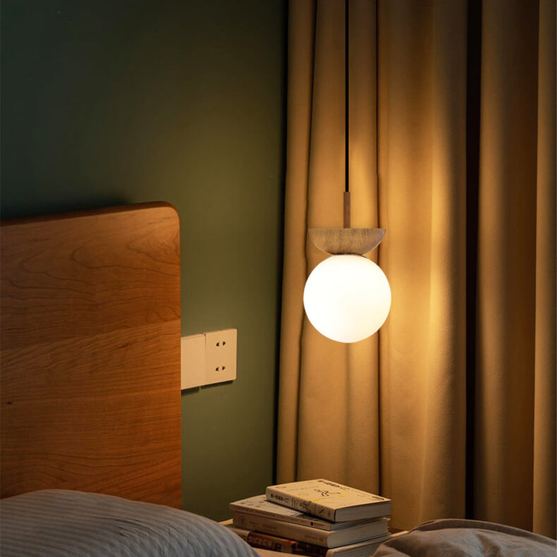 Lampa sufitowa kula szklana