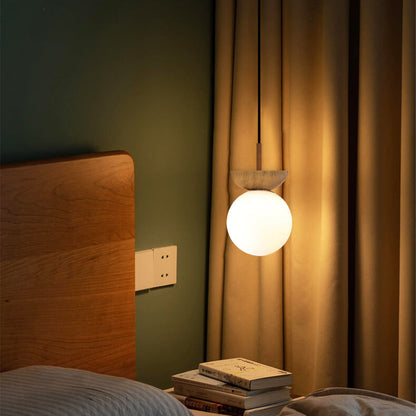 Lampa sufitowa kula szklana