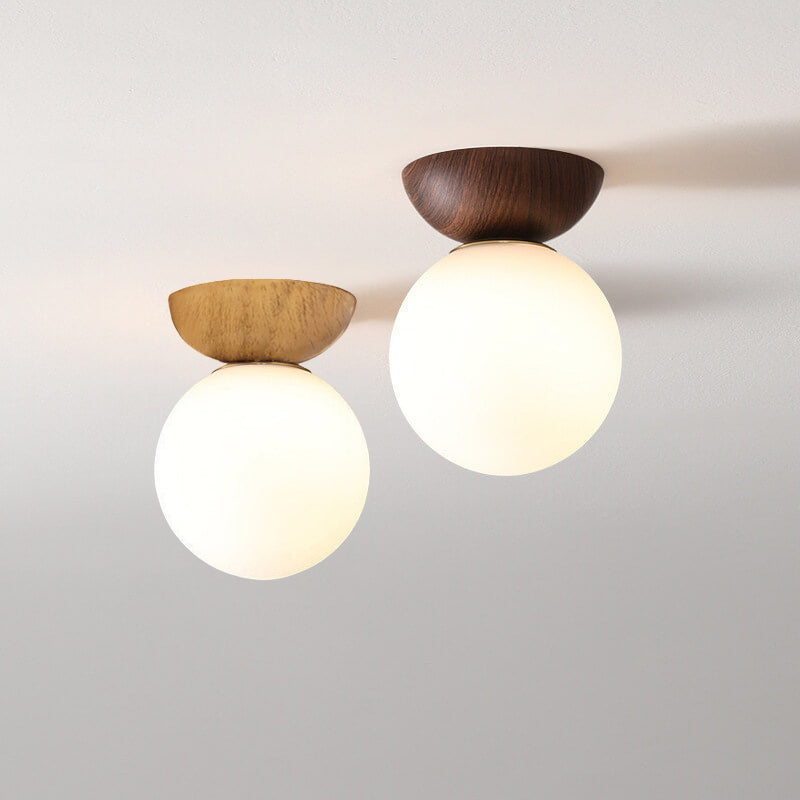 Lampa sufitowa kula szklana