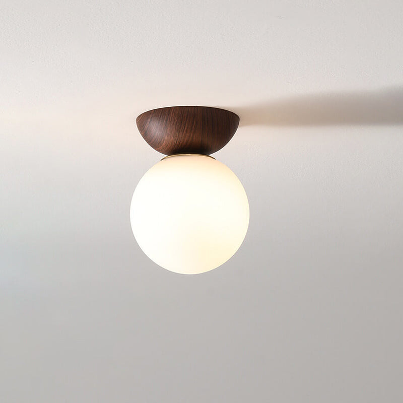 Lampa sufitowa kula szklana