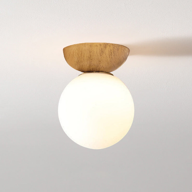 Lampa sufitowa kula szklana