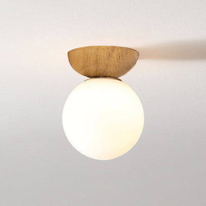 Lampa sufitowa kula szklana