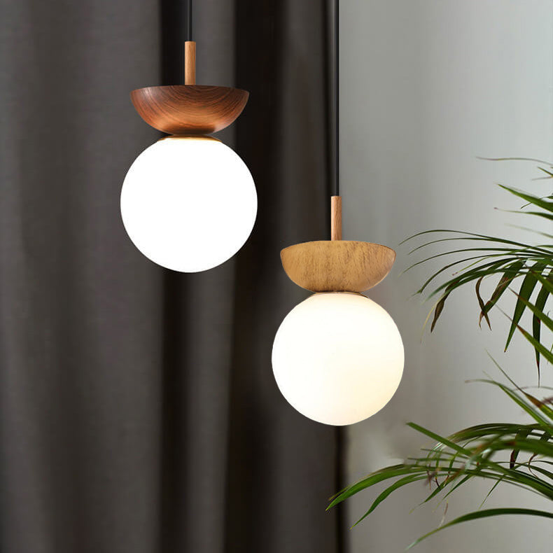 Lampa sufitowa kula szklana