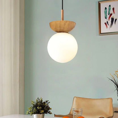 Lampa sufitowa kula szklana