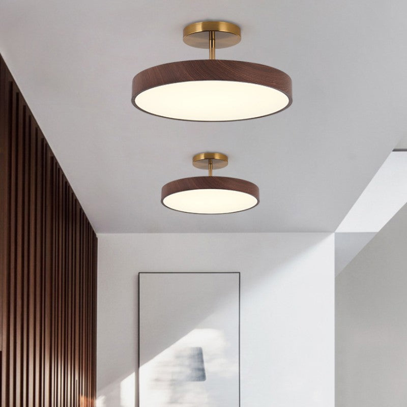 Plafonnier LED imitation bois