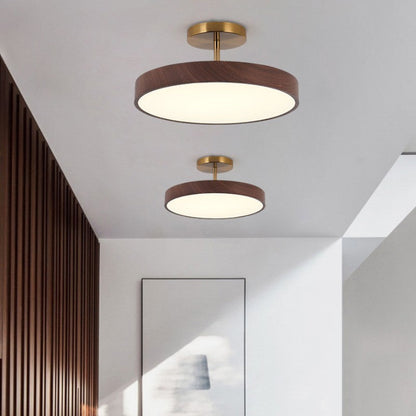 Plafonnier LED imitation bois