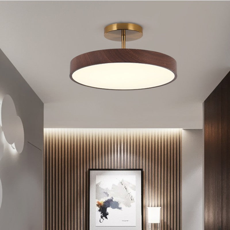 Plafonnier LED imitation bois