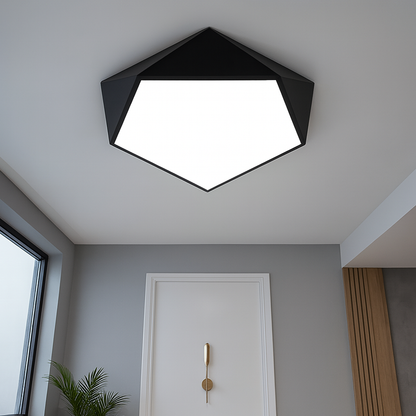 Geometric LED ceiling light