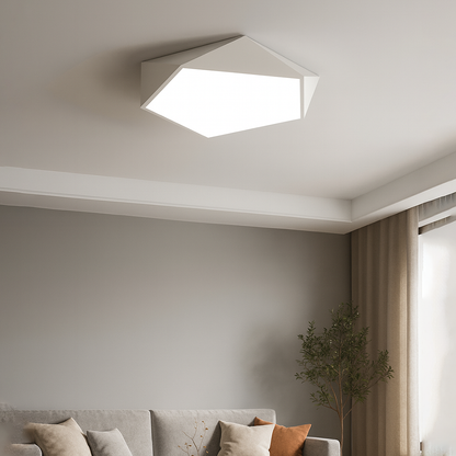 Geometric LED ceiling light