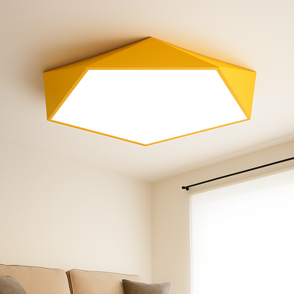Geometric LED ceiling light