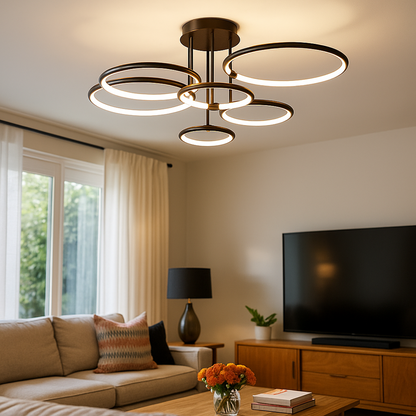 Ring-shaped LED ceiling light