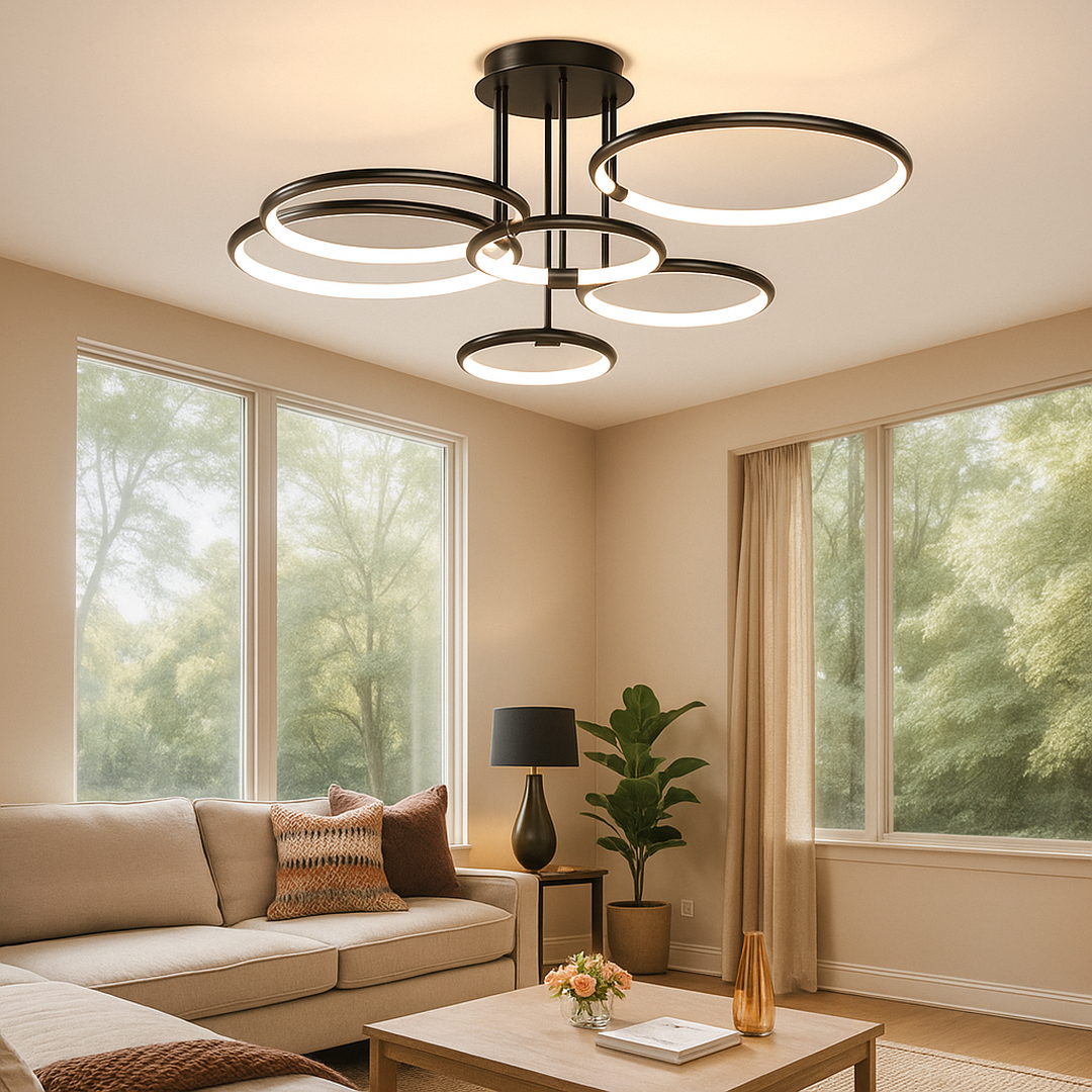 Ring-shaped LED ceiling light