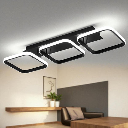 Stropní LED lampa se třemi stínidly