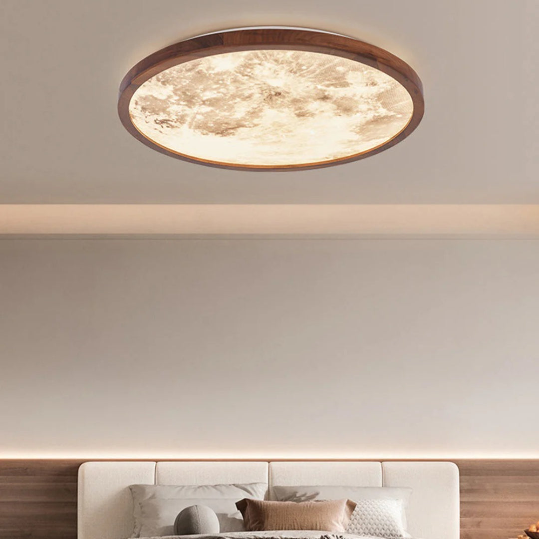 Round moon ceiling lamp