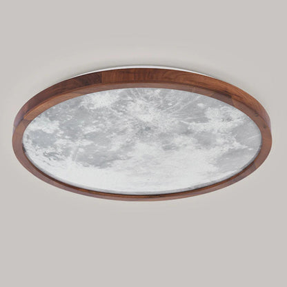 Round moon ceiling lamp