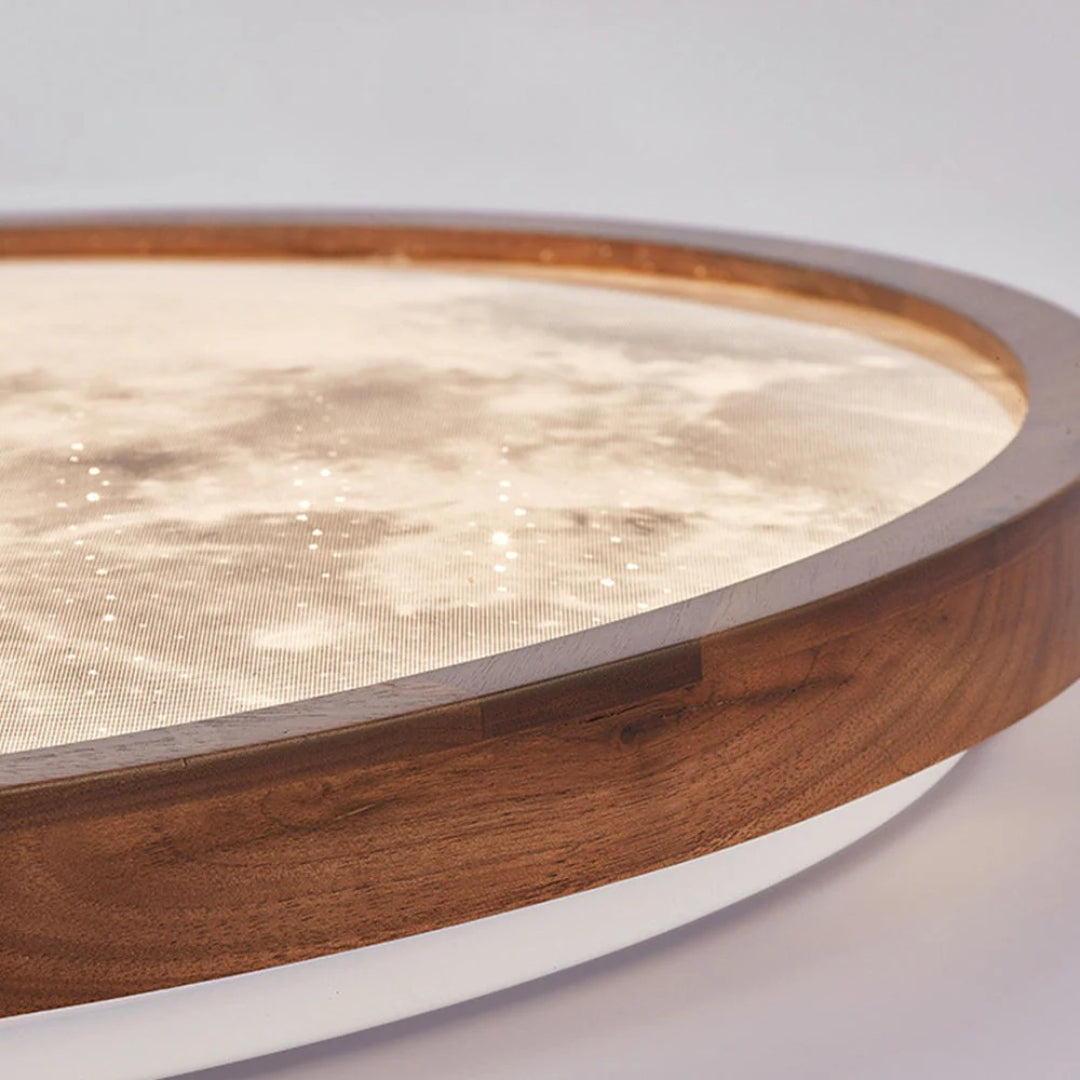 Round moon ceiling lamp