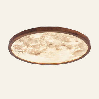 Round moon ceiling lamp