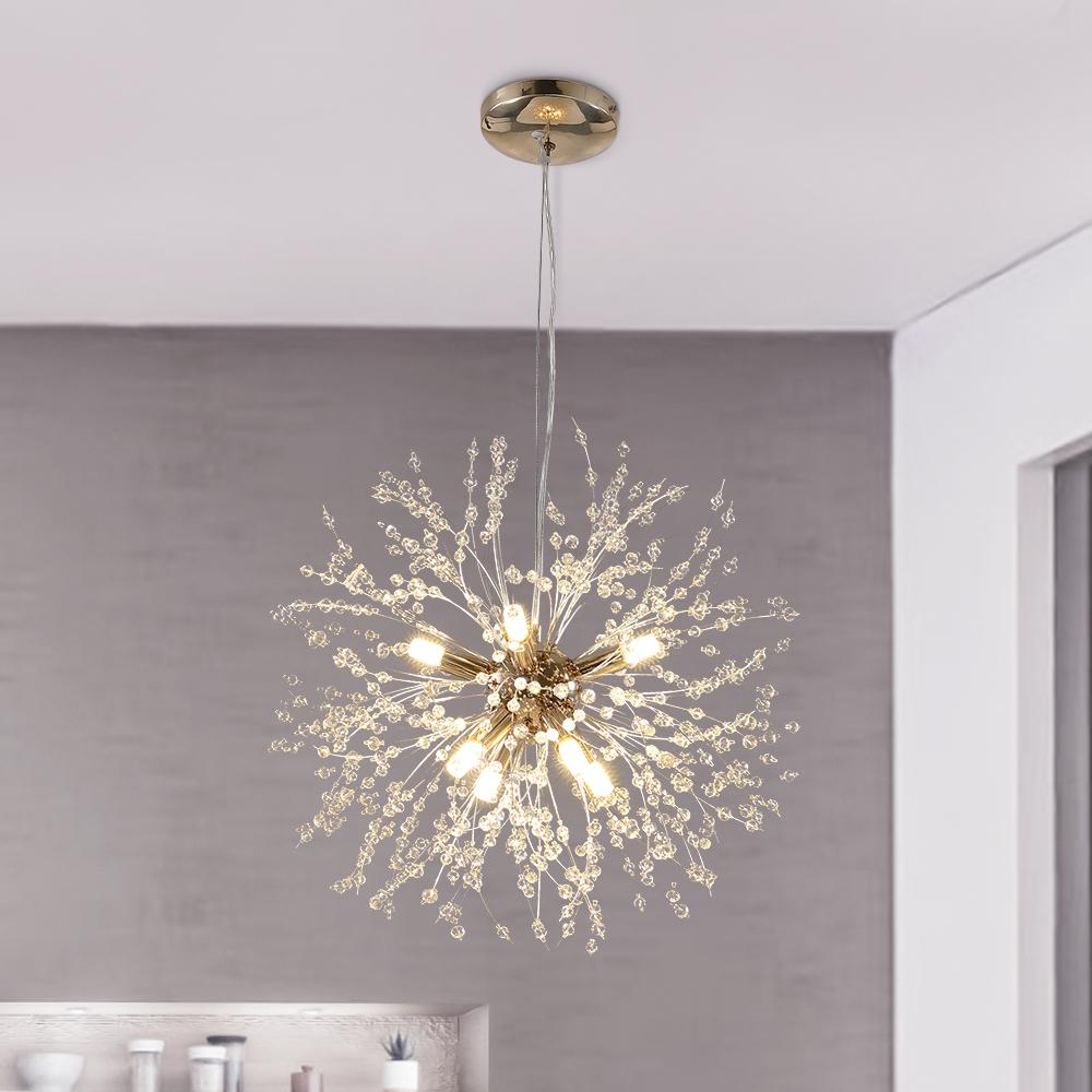 Lampa sufitowa Sputnik kryształowa