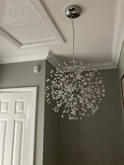 Lampa sufitowa Sputnik kryształowa